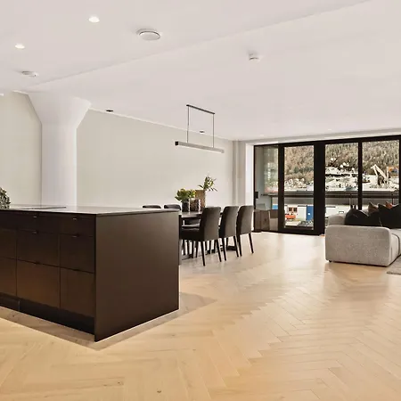 Dinbnb L 250m To Bryggen I Rooftop I Spacious Luxury Apartmán Bergen