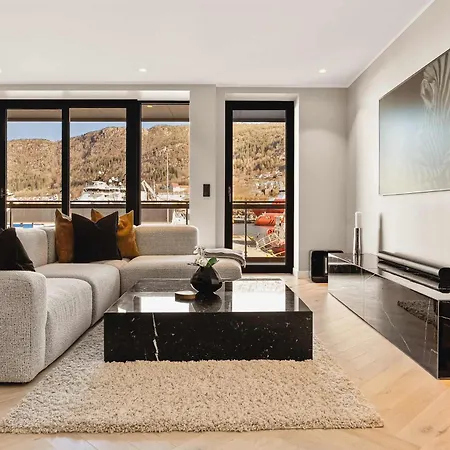 Dinbnb L 250m To Bryggen I Rooftop I Spacious Luxury * Берген